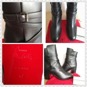 christian louboutin karistrap leather ankle boots